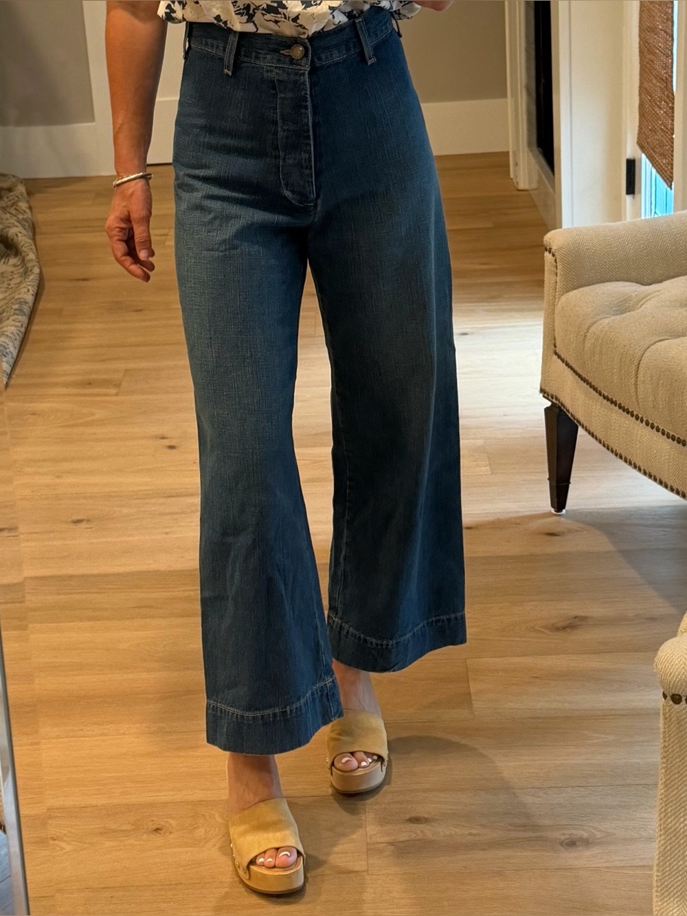 THE GREAT. Seafair jeans. Sz 25 marina wash